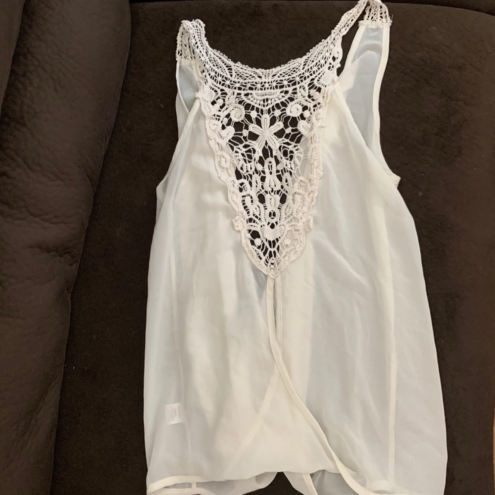 Sheer knit shirt